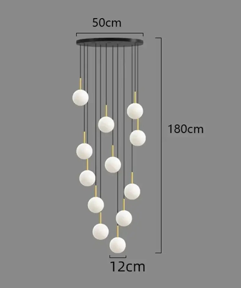 Modern gold led ceiling lamp chandelier for dining room