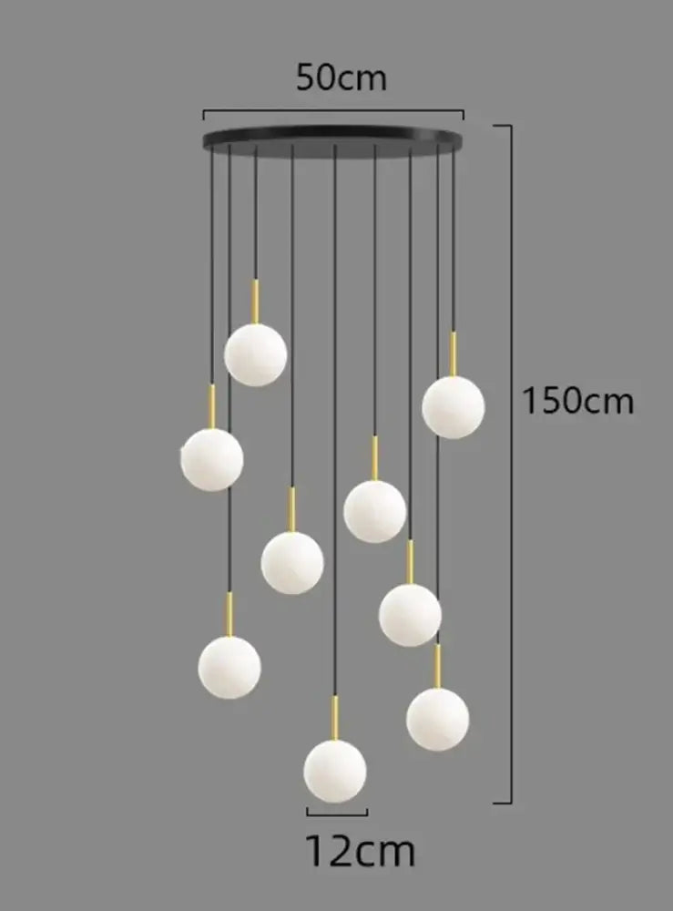 Modern gold led ceiling lamp chandelier for dining room