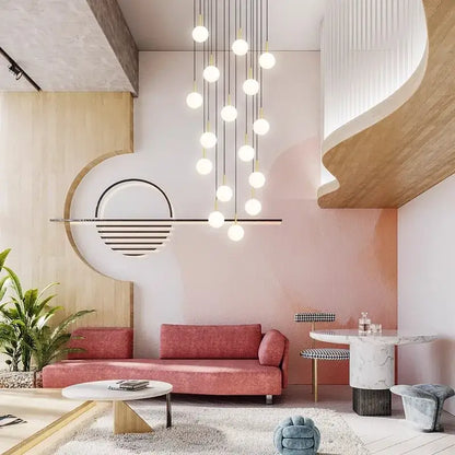 Modern gold led ceiling lamp chandelier for dining room