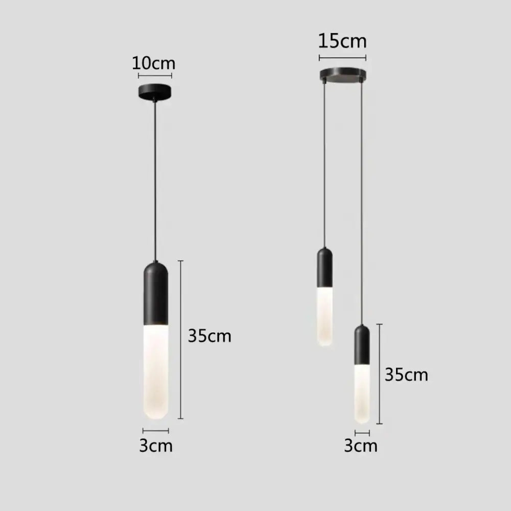 Modern gold led pendant lamp bedroom & kitchen lighting