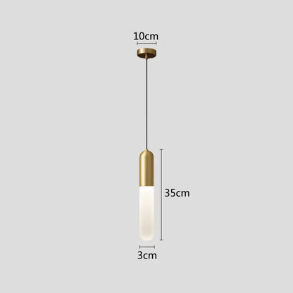Modern gold led pendant lamp bedroom & kitchen lighting