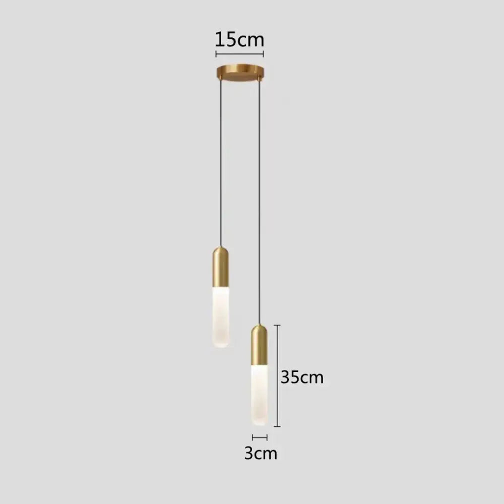 Modern gold led pendant lamp bedroom & kitchen lighting