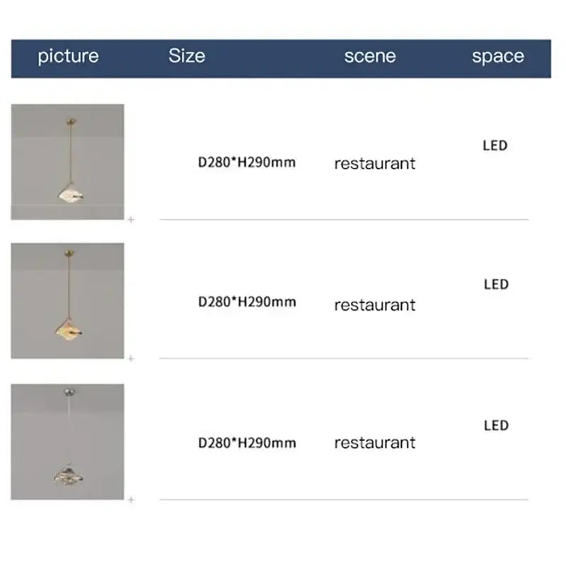 Modern gold led pendant lamp with textured glass for dining room
