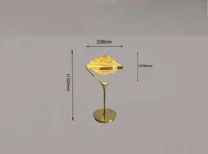 Modern gold led pendant lamp with textured glass for dining room