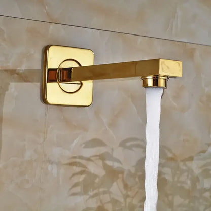 Modern gold led rain shower faucet bathroom wall mounted mixer