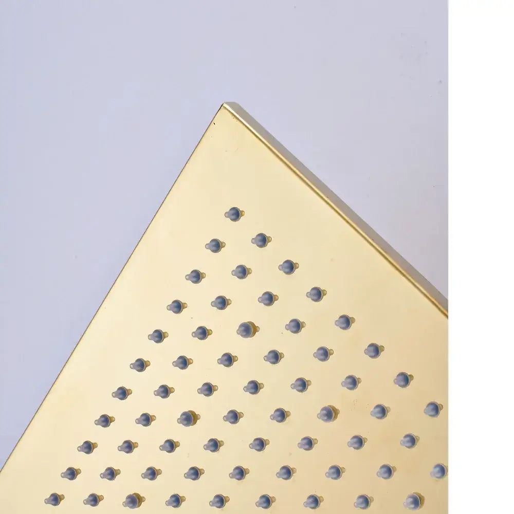 Modern gold led rainfall shower head bathroom top sprayer
