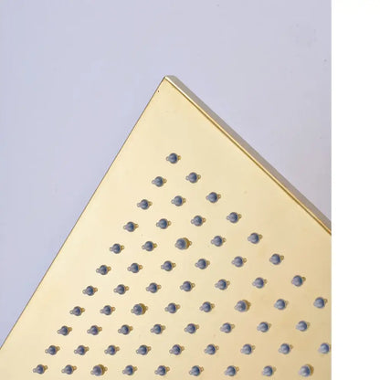 Modern gold led rainfall shower head bathroom top sprayer