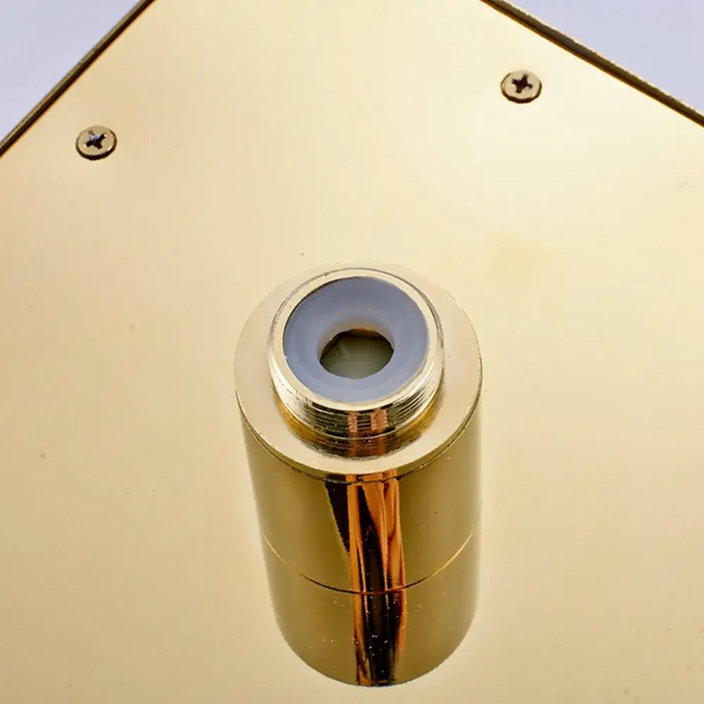 Modern gold led rainfall shower head bathroom top sprayer