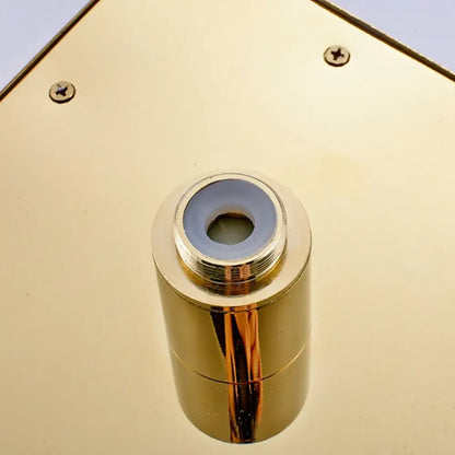 Modern gold led rainfall shower head bathroom top sprayer