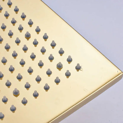 Modern gold led rainfall shower head bathroom top sprayer