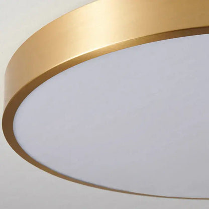 Modern gold led round ceiling light for bedroom