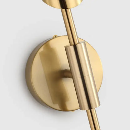 Modern gold led single head wall lamp for bedroom