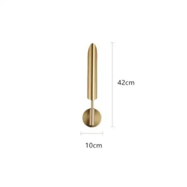 Modern gold led single head wall lamp for bedroom