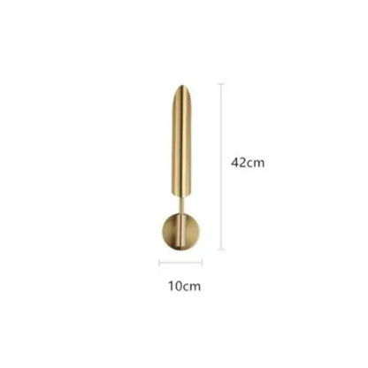 Modern gold led single head wall lamp for bedroom