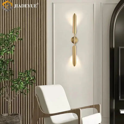 Modern gold led single head wall lamp for bedroom