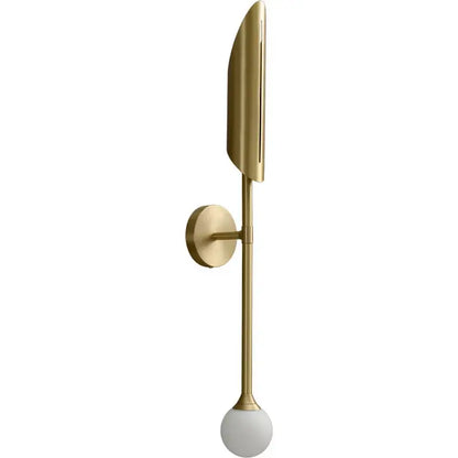 Modern gold led single head wall lamp for bedroom