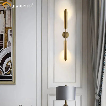 Modern gold led single head wall lamp for bedroom
