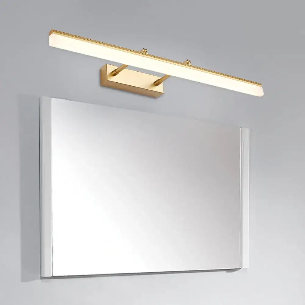 Modern gold led vanity lamp bathroom linear wall light
