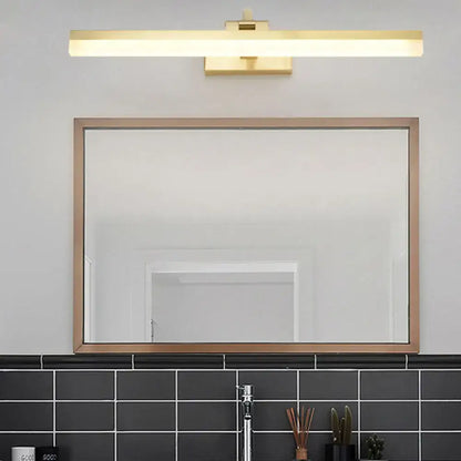 Modern gold led vanity lighting 16 inch bathroom wall sconce