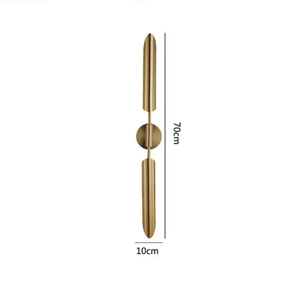 Modern gold led wall lamp for living room with spherical bulb