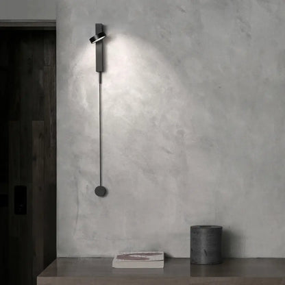 Modern gold led wall lamp with dimming switch for bedroom