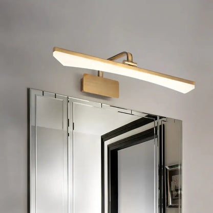 Modern gold led wall light bathroom warm white light