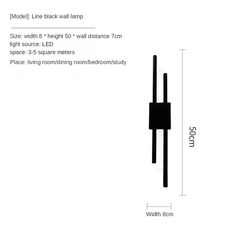 Modern gold led wall sconce bedroom lighting