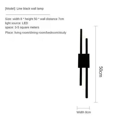 Modern gold led wall sconce bedroom lighting