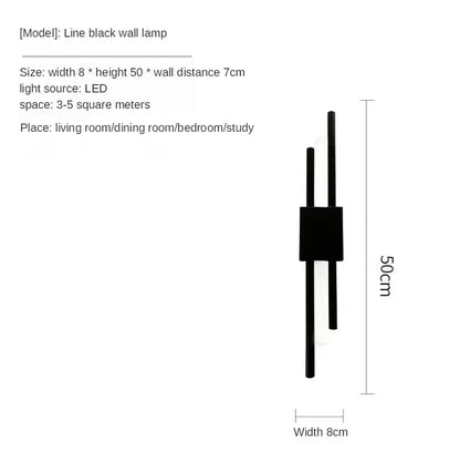 Modern gold led wall sconce bedroom lighting