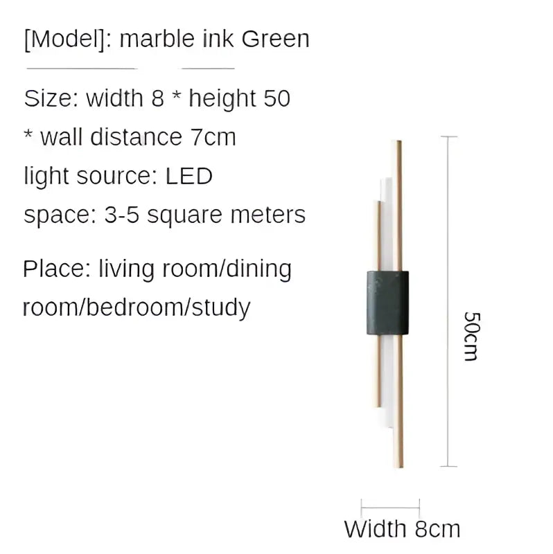 Modern gold led wall sconce bedroom lighting