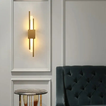 Modern gold led wall sconce bedroom lighting