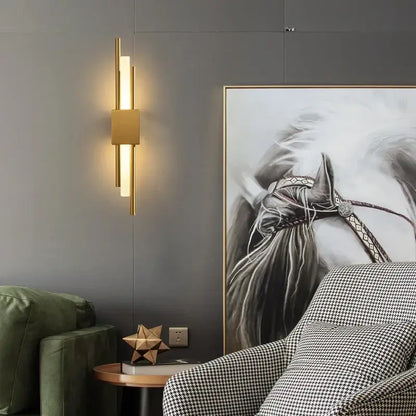 Modern gold led wall sconce bedroom lighting