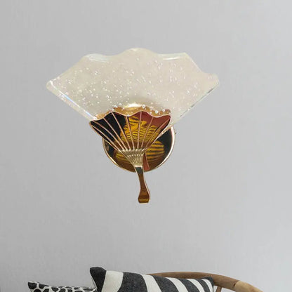 DecorBites™ Modern Gold LED Wall Sconce Lamp with Bubble Crystal Accent for Bedroom
