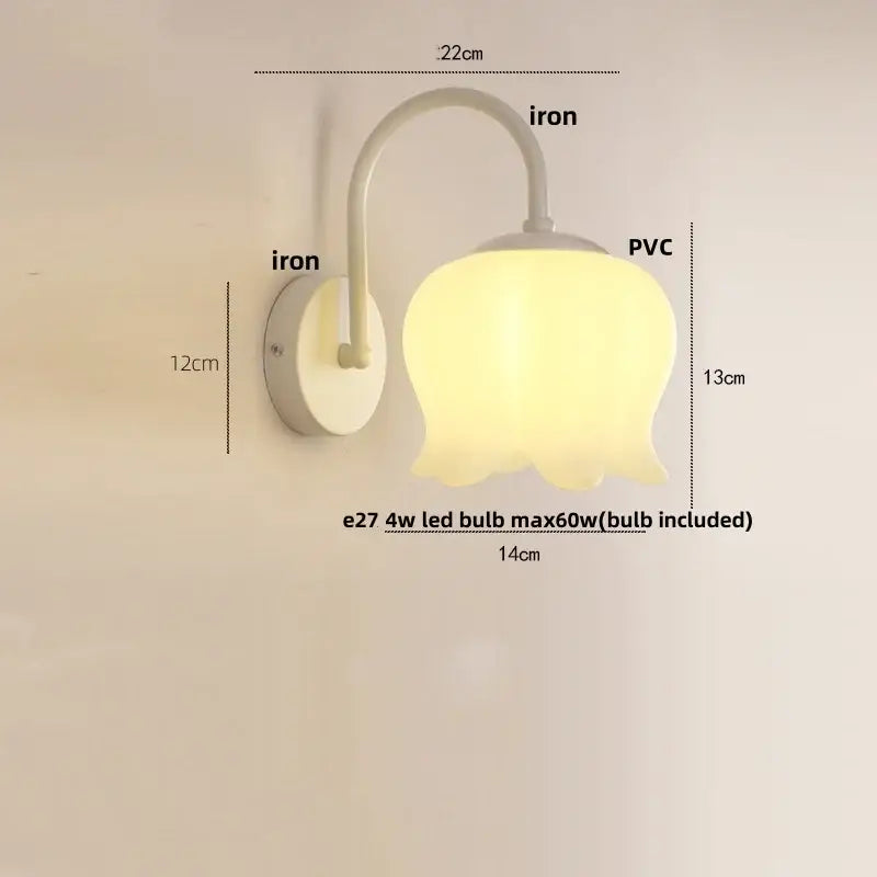 Modern gold led wall sconce with frosted glass for stairway lighting