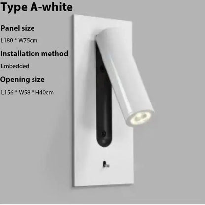 Modern gold led wall sconce with usb charging – bedroom reading light