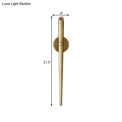 DecorBites™ Modern Gold Linear LED Wall Lamp for Stylish Living Room Lighting