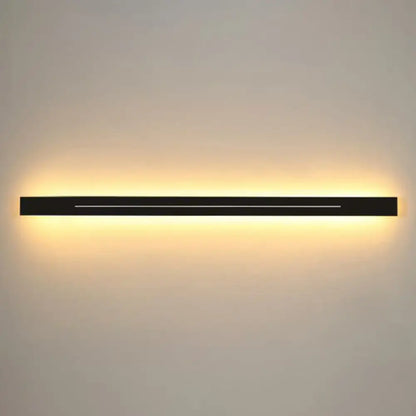 Modern gold linear led wall light fixture living room sconce