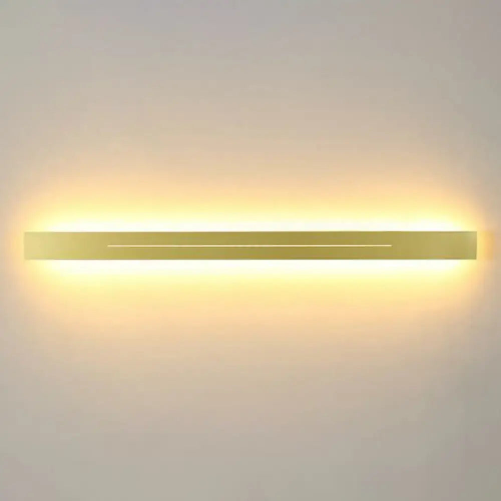 Modern gold linear led wall light fixture living room sconce