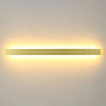 Modern gold linear led wall light fixture living room sconce