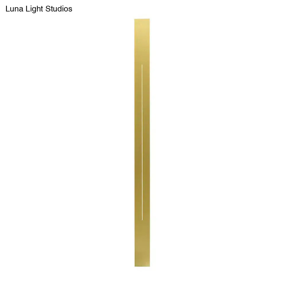 Modern gold linear led wall light fixture living room sconce