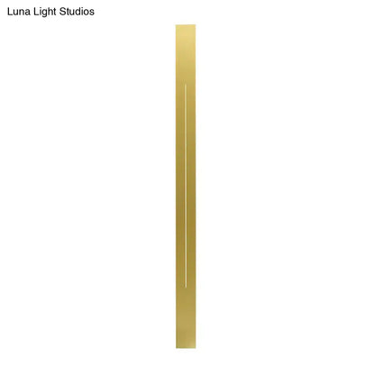 Modern gold linear led wall light fixture living room sconce