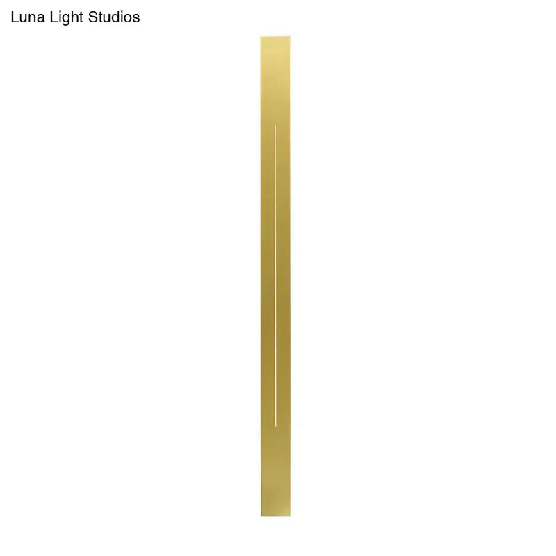 Modern gold linear led wall light fixture living room sconce