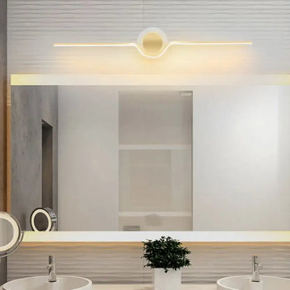 Modern gold linear led wall sconce bathroom light with maximum bulb