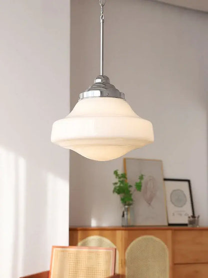 Modern gold lustre pendant light tiered glass shade kitchen fixture