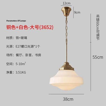 Modern gold lustre pendant light tiered glass shade kitchen fixture