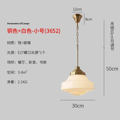 Modern gold lustre pendant light tiered glass shade kitchen fixture