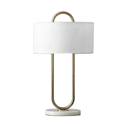 Modern gold luxury led table lamp bedroom marble base