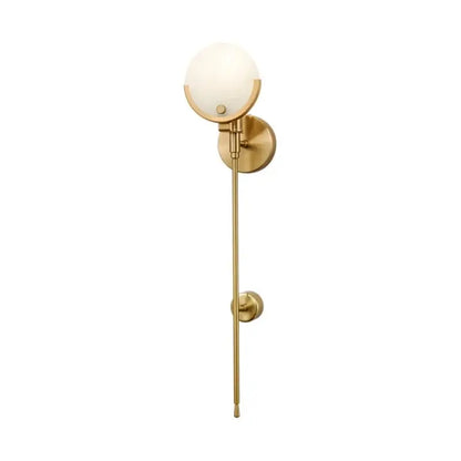 Modern gold marble wall lamp bedroom minimalist led light