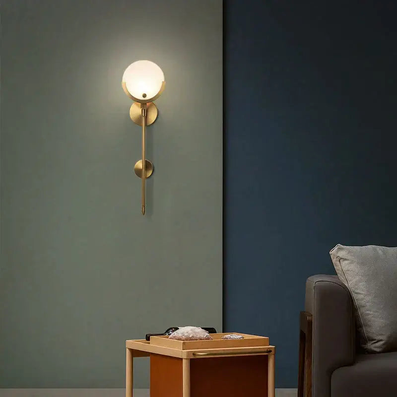 Modern gold marble wall lights for bedroom and living room decor