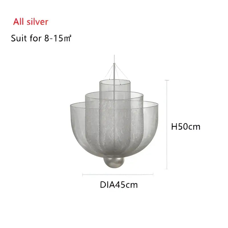 Modern gold mesh grid ceiling chandelier dining room led light